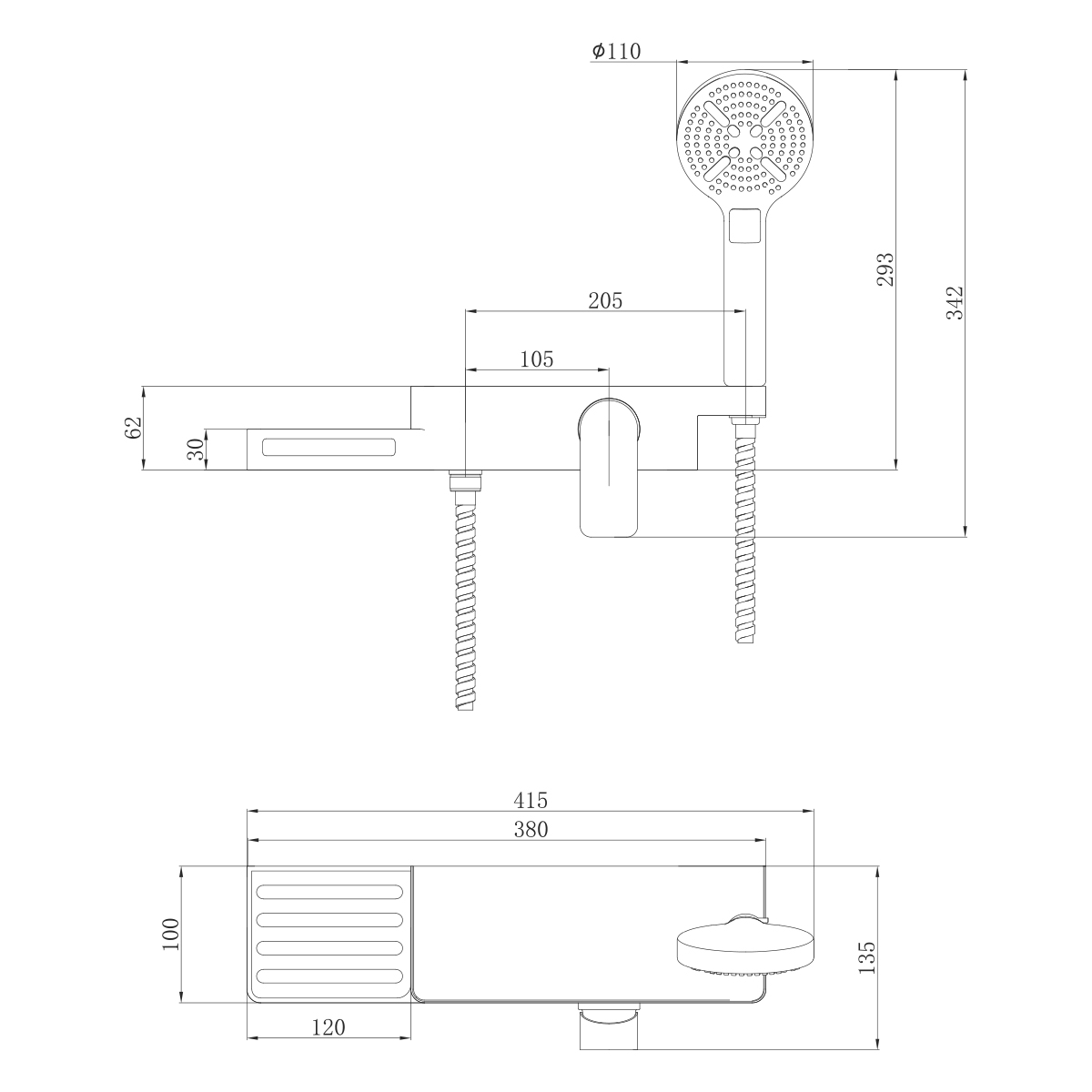 Смеситель Lemark Юнибокс LM6903CW для душа, хром