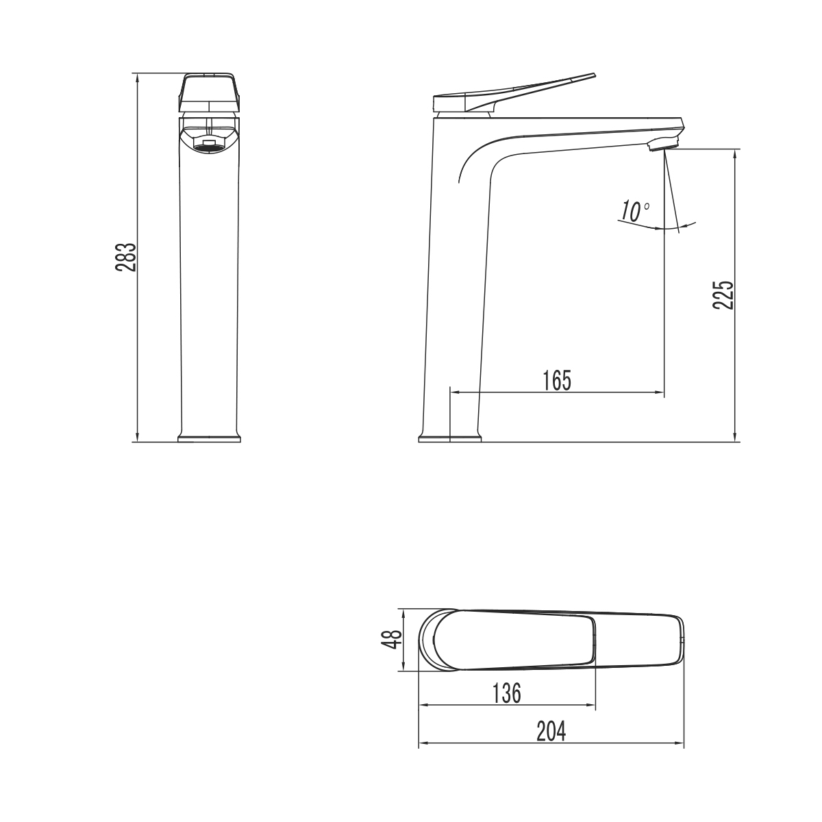 Смеситель Lemark Бронкс LM3709GM для раковины, графит