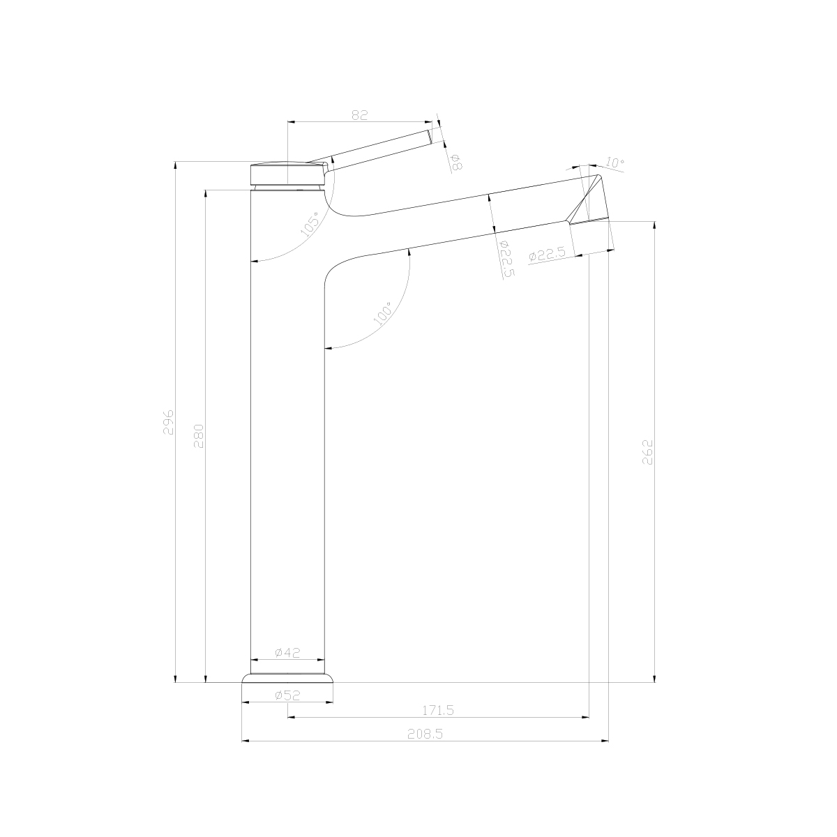 Смеситель Lemark Минима LM3809C для раковины, хром