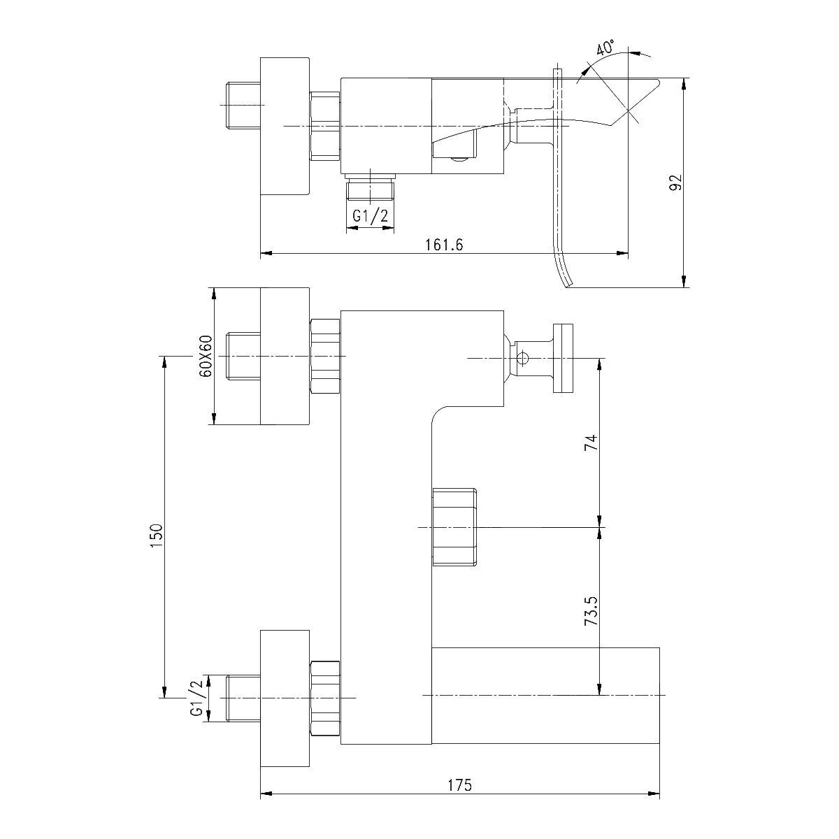 Смеситель Lemark Контест LM5814CW для ванны, хром/белый