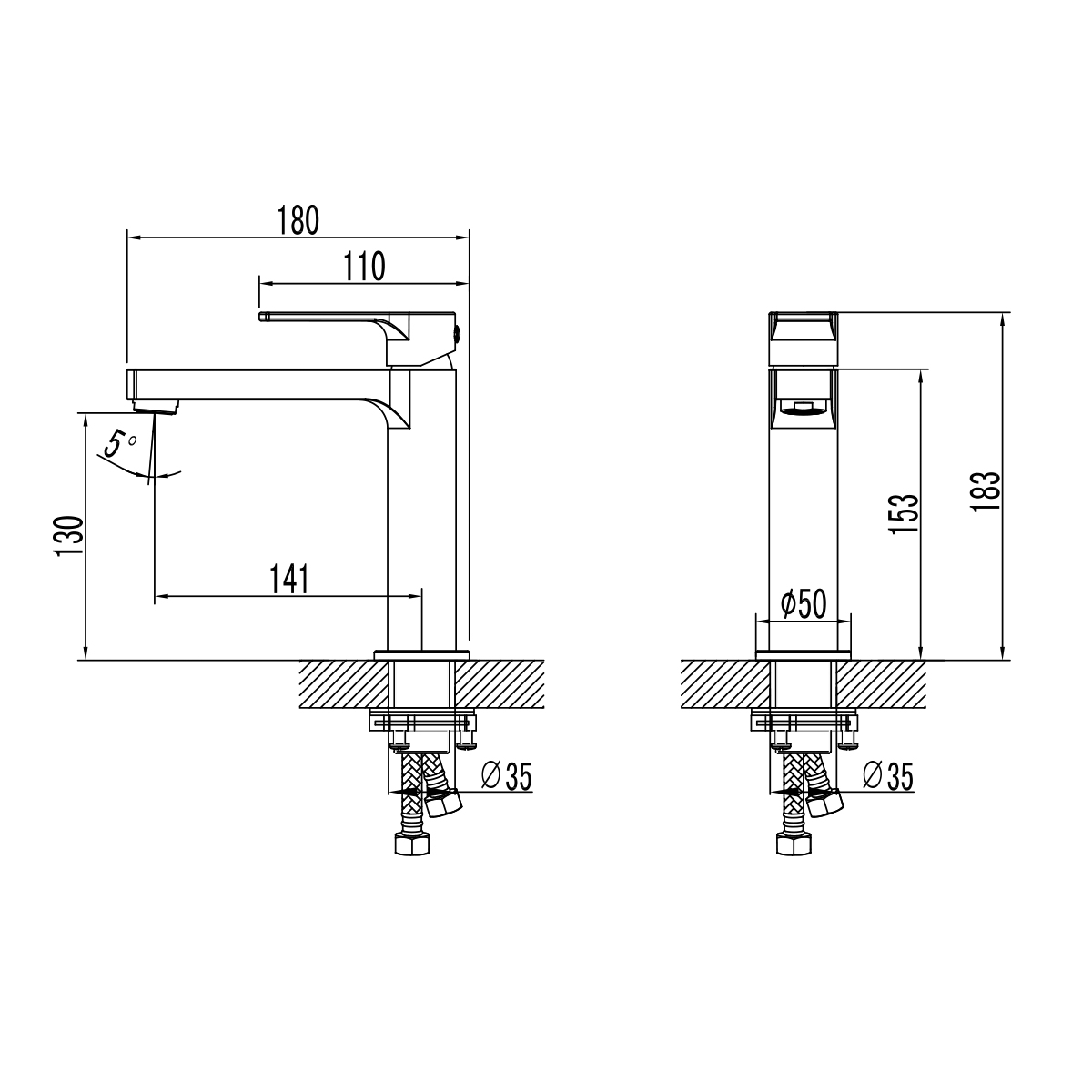 Смеситель Lemark Plus Grace LM1537C для раковины , хром