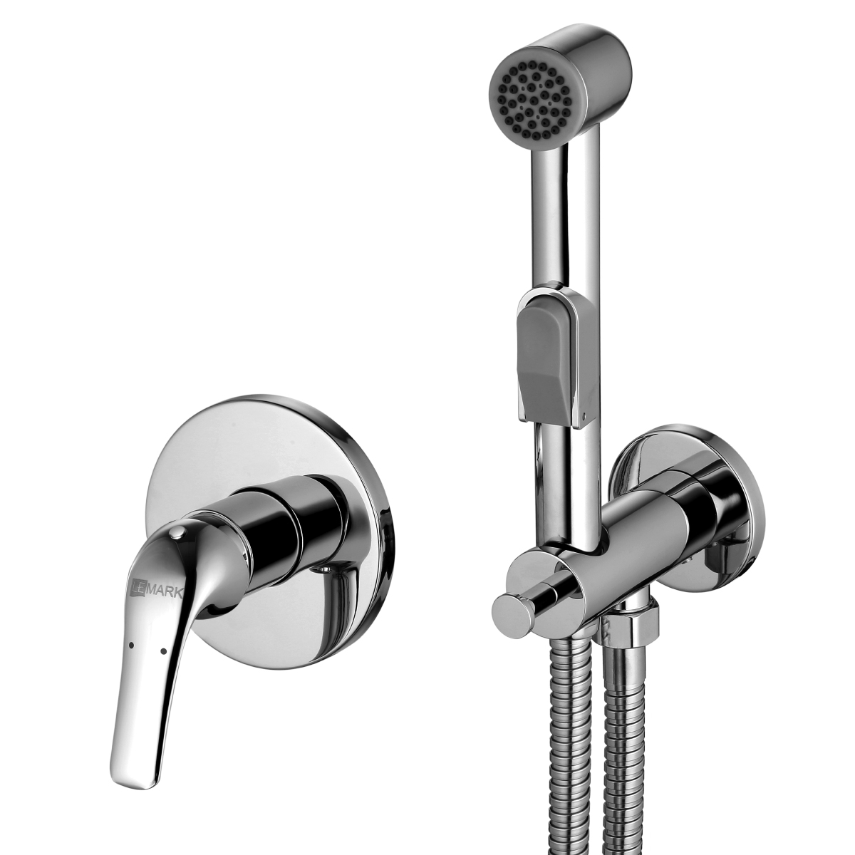 Смеситель Lemark Плюс Эдванс LM1219C с гигиеническим душем, встраиваемый, хром