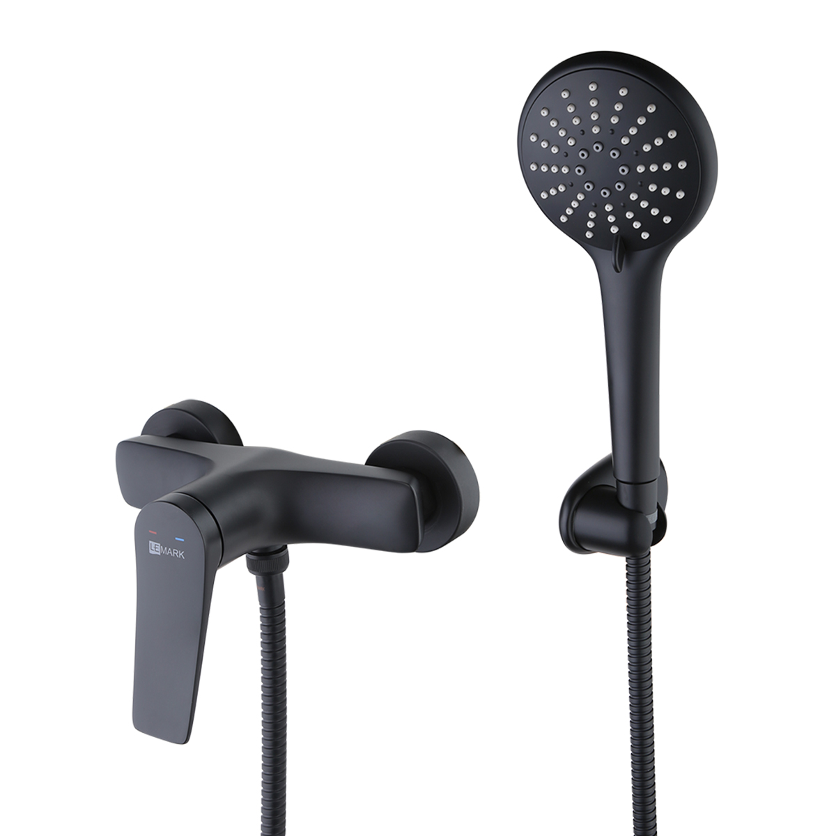 Смеситель Lemark Бронкс LM3703BL для душа, черный