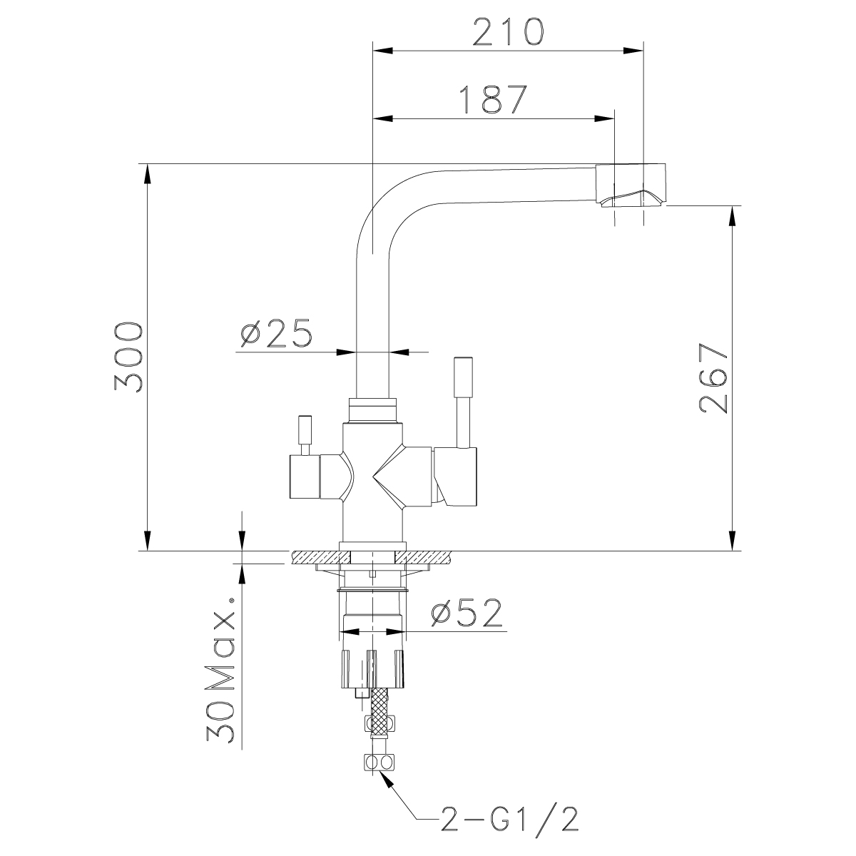 Смеситель Lemark Эксперт LM5061S для кухни с подключением к фильтру с питьевой водой, матовый