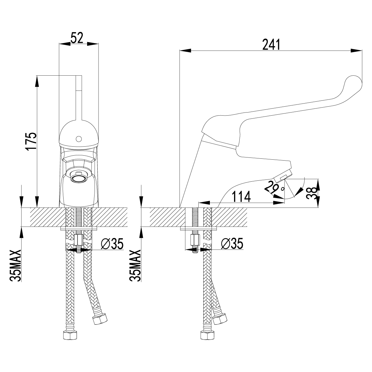 Смеситель Lemark Проджект LM4606C для раковины, хром