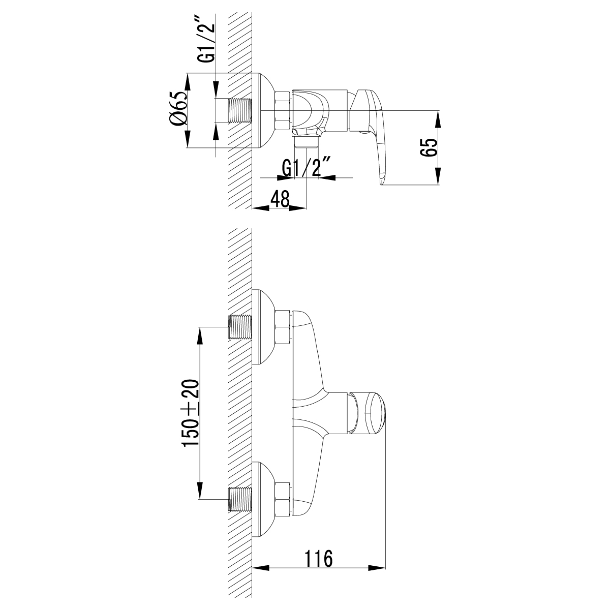 Смеситель Lemark Прамен LM3318C с гигиеническим душем, хром