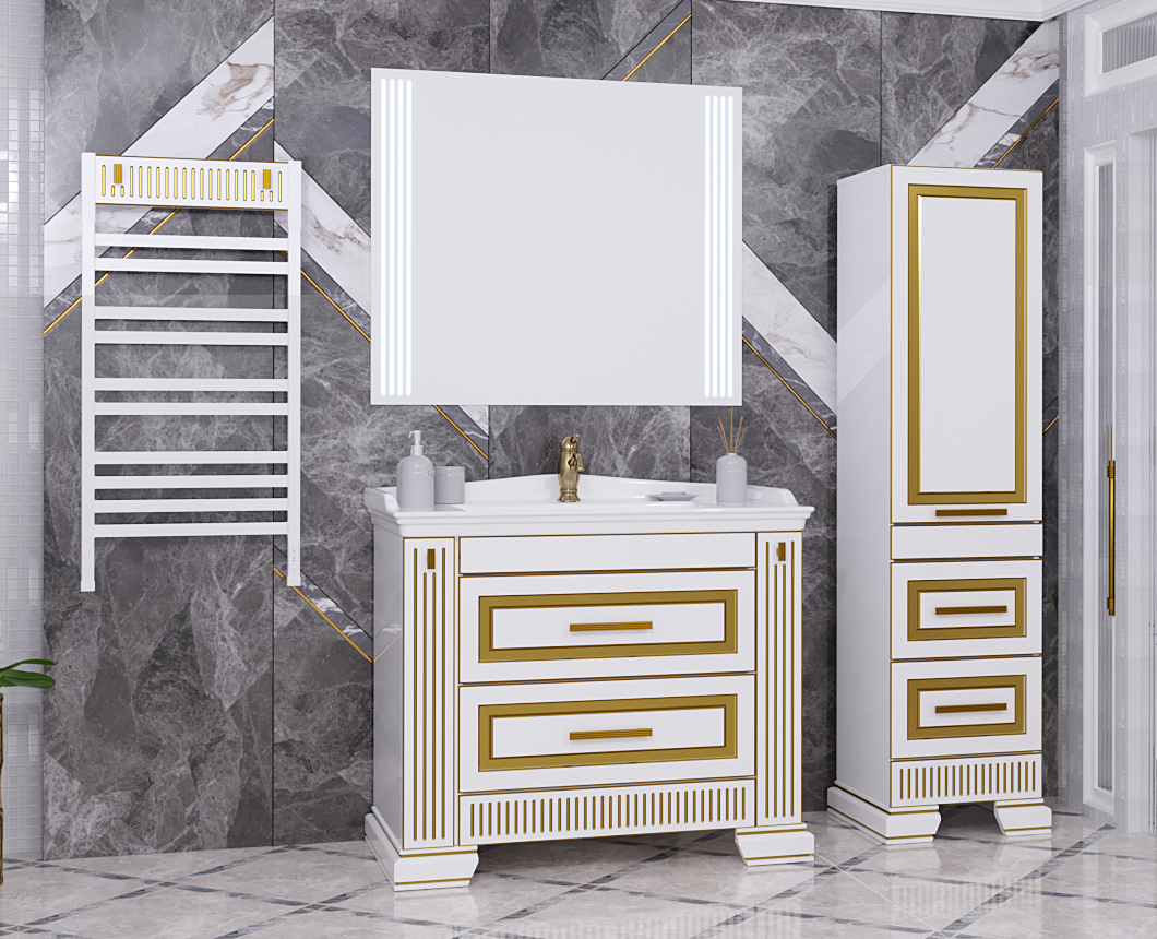 Коллекция Оникс белый - золото