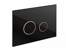 Кнопка Cersanit TWINS для LINK PRO/VECTOR/LINK/HI-TEC стекло черный