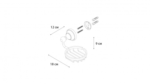 Fixsen BOGEMA GOLD FX-78509G Мыльница решетка фото 2