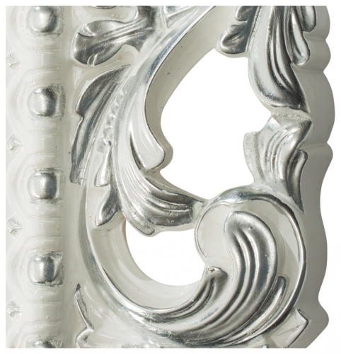 Консоль ISABELLA 80 арт. TS-10108-W/S белый глянец с серебром фото 2