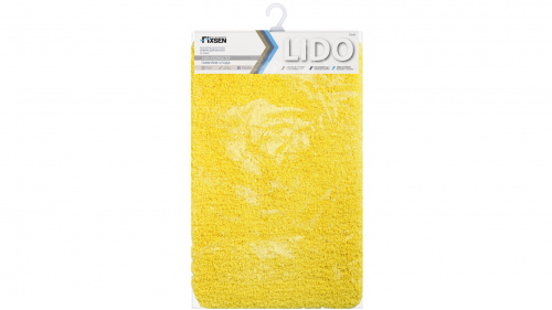 Коврик для ванной Fixsen Lido FX-3002Y, желтый, 50х80 см фото 3