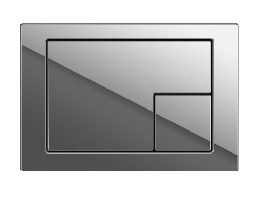 Кнопка Cersanit CORNER для LINK PRO/VECTOR/LINK/HI-TEC пластик хром глянцевый фото 2