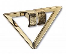 Ручка-скоба треугольная 64 правая золото