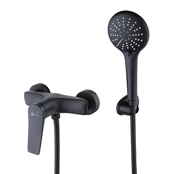 Смеситель Lemark Бронкс LM3703BL для душа, черный