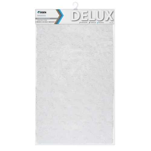 Fixsen DELUX FX-9040W Коврик для ванной 1-ый (70х120 см), белый фото 2