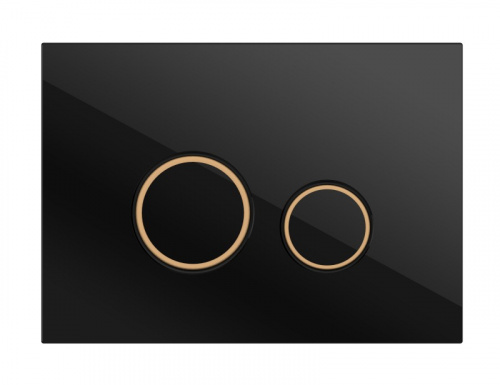 Кнопка Cersanit TWINS для LINK PRO/VECTOR/LINK/HI-TEC стекло черный фото 2