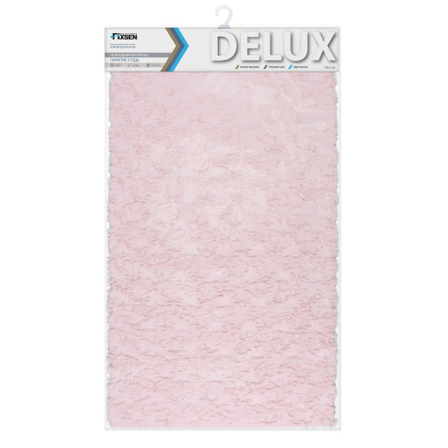 Fixsen DELUX FX-9040B Коврик для ванной 1-ый (70х120 см), розовый фото 2