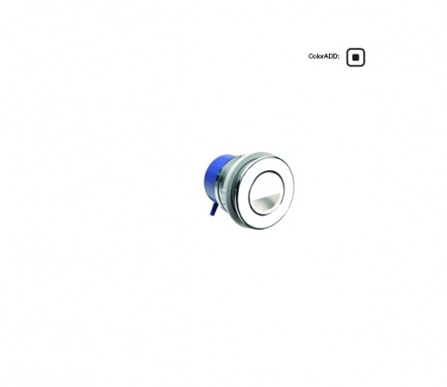 Кнопка пневматическая одинарнаяя OLI Sphera -, пластик, хром глянец