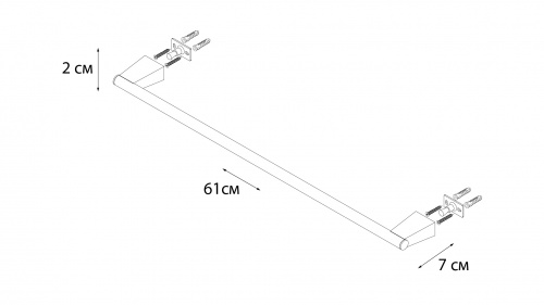 Fixsen TREND FX-97801 Полотенцедержатель трубчатый фото 2
