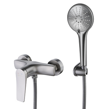 Смеситель Lemark Бронкс LM3703GM для душа, графит